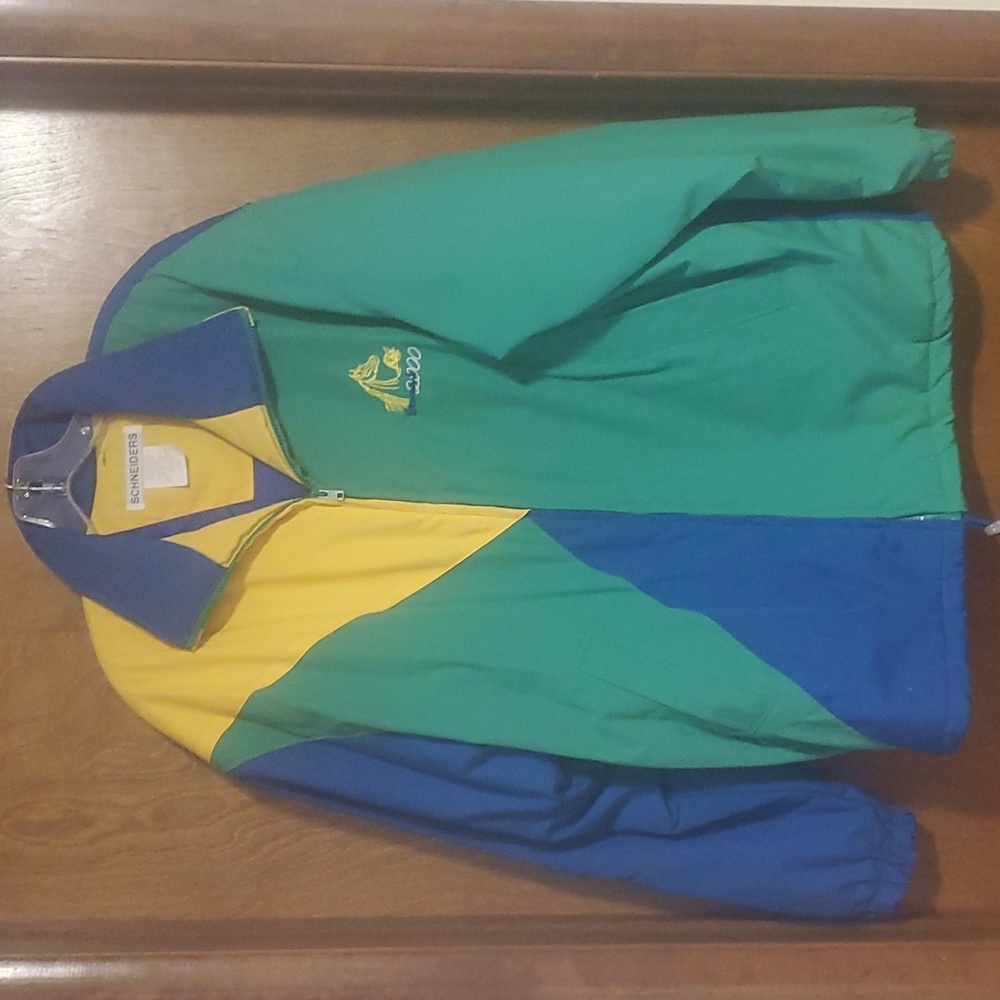 Vintage Scottsdale 2000 Jacket Mens L Blue Yellow Green